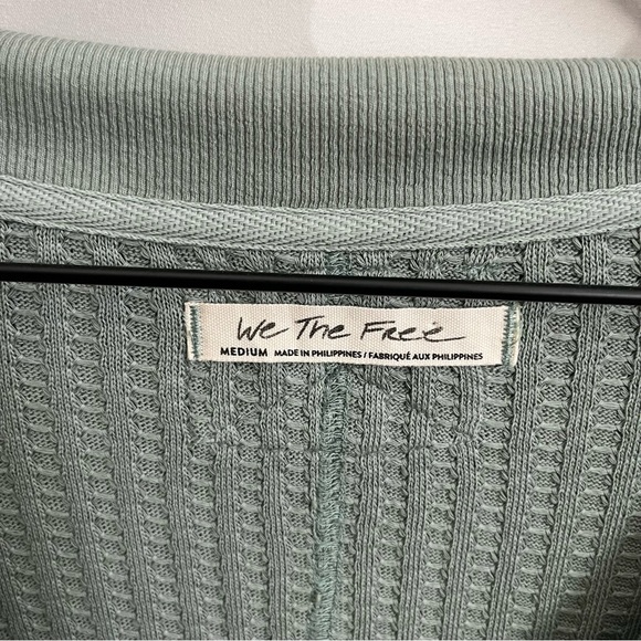 Free People Thermal Raymond Tunic Top in Washed Army - Picture 5 of 6